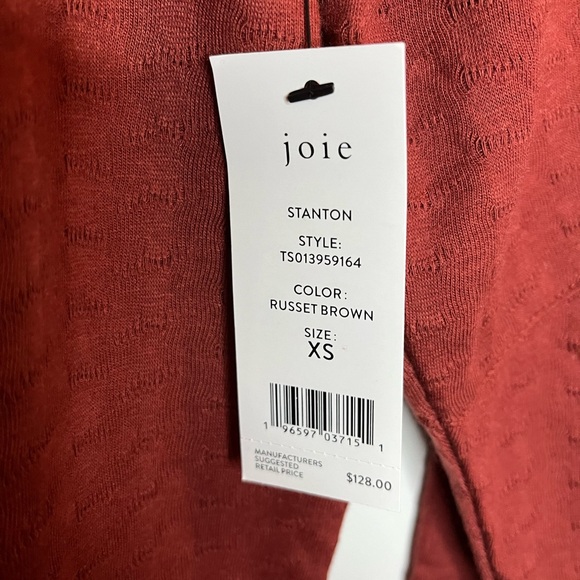 Joie Stanton Long Sleeve Tee, NWT XS - Picture 7 of 8